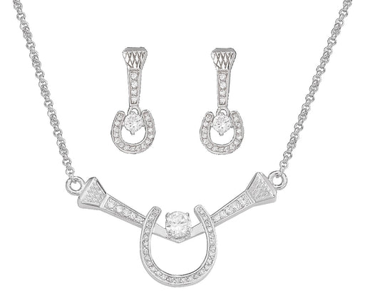 Montana Silversmiths Horseshoe & Nail Necklace & Earring Set - Jeffers - Women > Accessories, Jewelry, Handbags