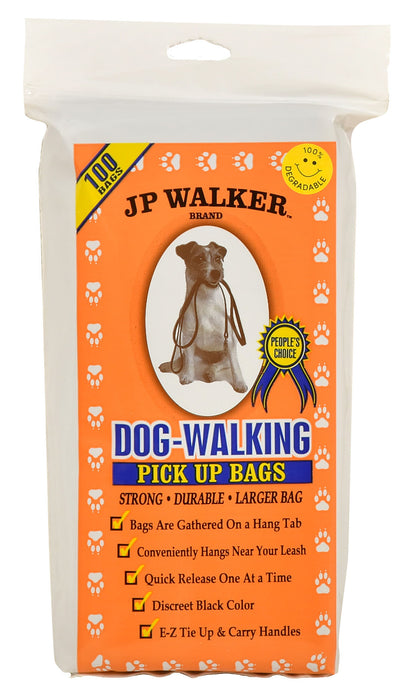 JP Walker Dog-Walking Pick Up Bags, 100 count -   