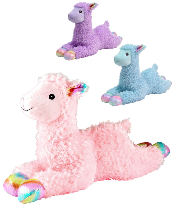 24" Jumbo Plush Llama, Assorted Colors -   