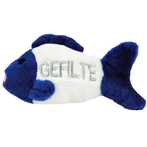 Plush Gefilte Fish Dog Toy -   