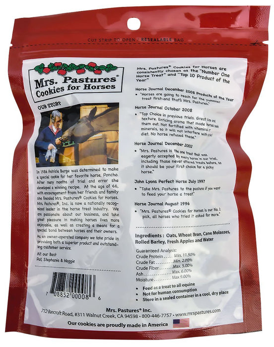 Mrs. Pastures Horse Cookies Horse Treats - PCHAA - 8 oz - 9