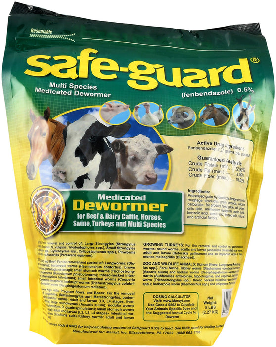 Safe-Guard Multi-Species Dewormer, Pellets - 5 lb Safe-Guard Multi-Species Pellets  