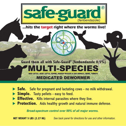 Safe-Guard Multi-Species Dewormer, Pellets, 5 lbs - 5lb 102 