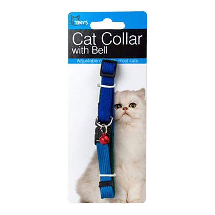 Multi - Color Cat Collar with Bell, Up to 20"L - KL21V - Assorted - up to 20" - 1