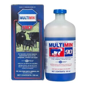 Rx Multimin 90 Supplement Injection for Cattle — Jeffers