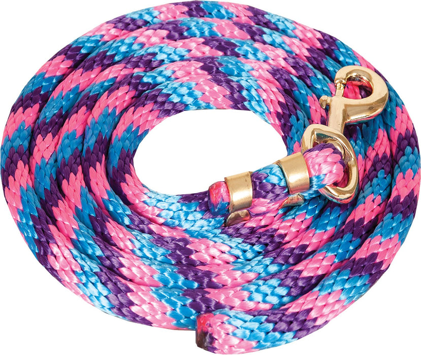 Mustang Colorful Poly Lead Rope with Bolt Snap - Jeffers - Horse Supplies > Horse Tack > Horse Halters