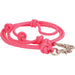 Mustang Mountain Rope 8' Knotted Barrel Rein - 121M7 - Hot Pink - 6