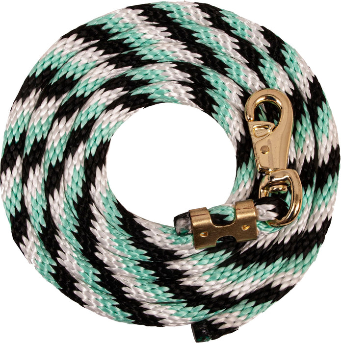 Mustang Poly Colorful Lead Rope, Bull Snap - Jeffers - Horse Supplies > Horse Tack > Horse Halters