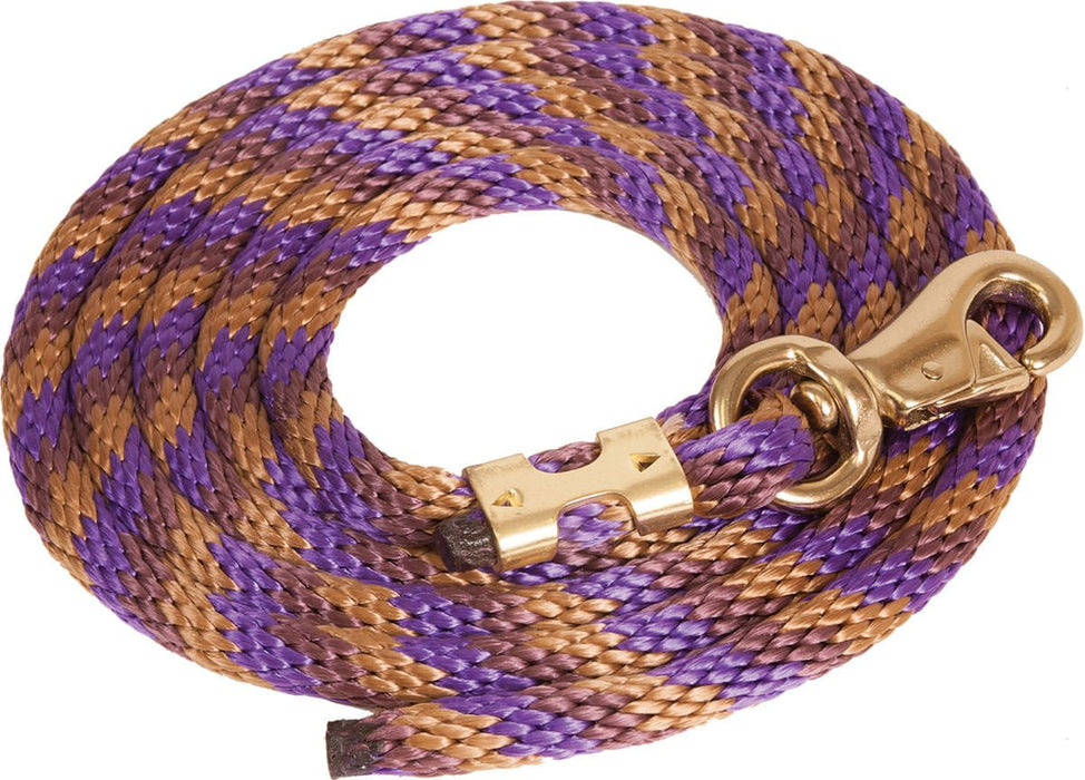 Mustang Poly Colorful Lead Rope, Bull Snap - Jeffers - Horse Supplies > Horse Tack > Horse Halters