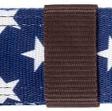 Mustang Western Pattern Print Nylon Off Billet with Keeper for Saddles, 40"L - 1211PF - Blue & White Americana - 1 ct - 10