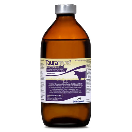 Tauramox Injectable Solution, 500 mL (moxidectin) - 500 ml Bottle 