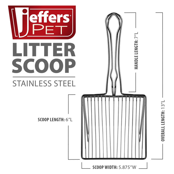 Stainless Steel Litter Scoop -   