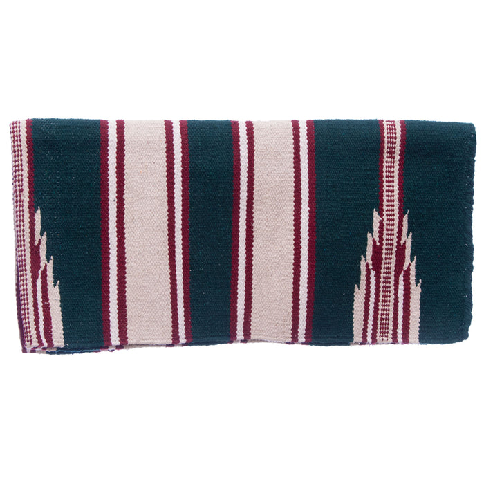 Ranger 2000 Mayatex Saddle Blanket, 30" x 60" - Hunter/Sand/Burgundy  