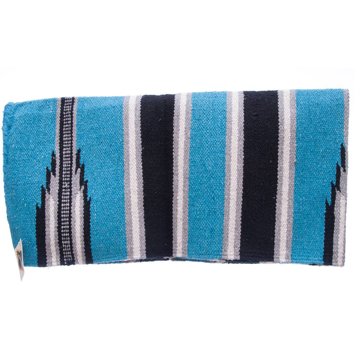 Ranger 2000 Mayatex Saddle Blanket, 30" x 60" - Turquoise/Blk/Cream  