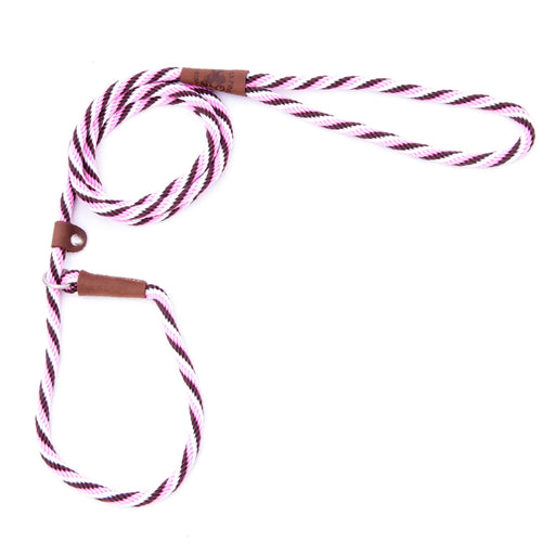 Mendota British Style Slip Lead, 3/8" x 6' - Pink Chocolate  