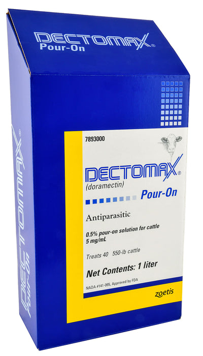 Dectomax Pour-On Cattle Wormer - Dectomax Pour-On Cattle Wormer, 1 L  