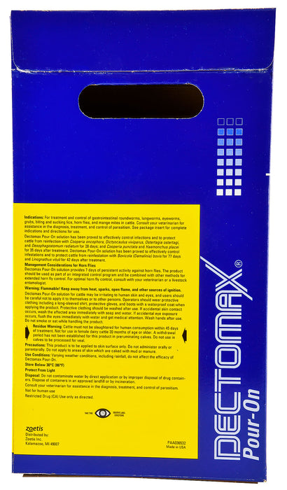 Dectomax Pour-On Cattle Wormer - Dectomax Pour-On Cattle Wormer, 2.5 L  