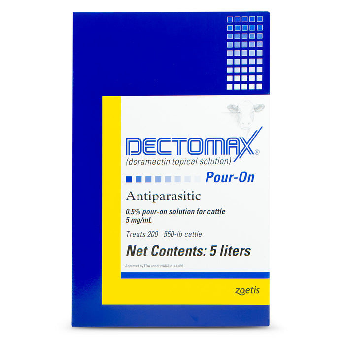 Dectomax Pour-On Cattle Wormer - Dectomax Pour-On Cattle Wormer, 5 L  