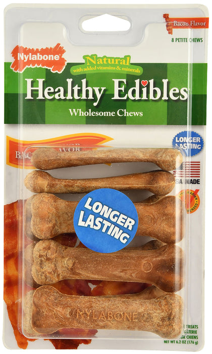 Nylabone Healthy Edibles, Petite (3.5"), 8 pack - Duck  