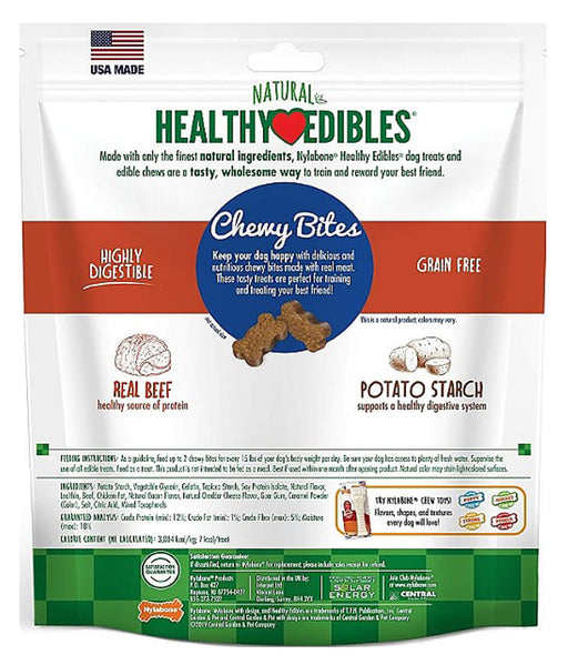 Healthy Edibles Natural Chewy Bites Train & Treat - Beef/Cheese  