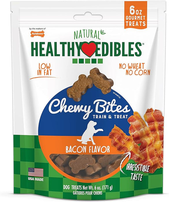 Healthy Edibles Natural Chewy Bites Train & Treat - Bacon  