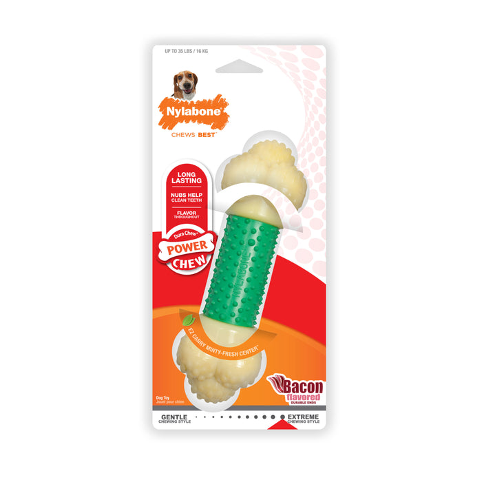 Nylabone Double Action Chew - Nylabone Double Action Chew, Wolf (7"L)  