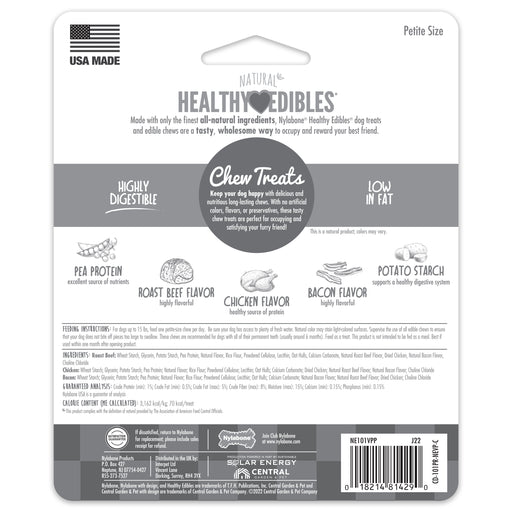 Healthy Edibles Petite 3pk chk/beef/bac  