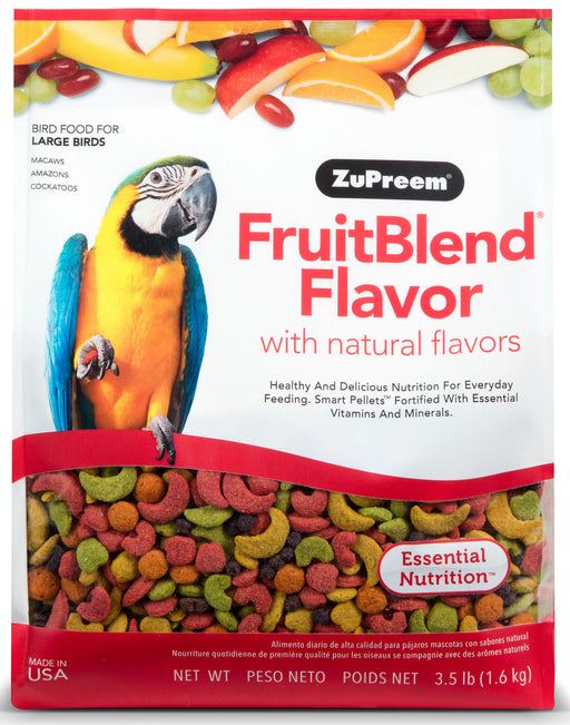 Zupreem FruitBlend Flavor Bird Food - Large Parrot Zupreem FruitBlend, 3.5 lb  