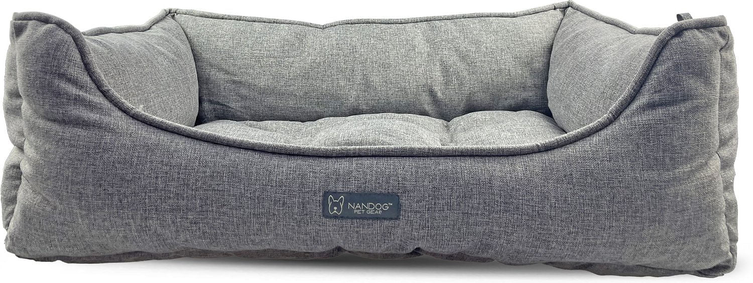 Nandog Gray Poplin Dog Bed - Jeffers - Dog Supplies > Dog Beds