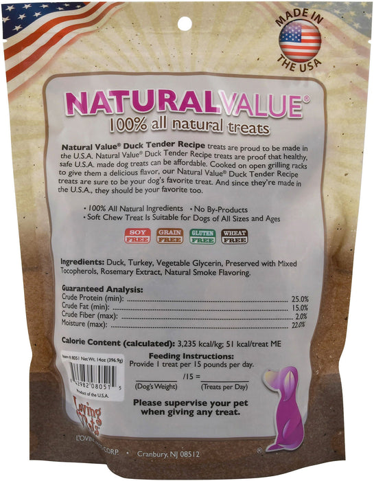 Natural Value Duck Tenders, 14 oz - Jeffers - Dog Supplies > Dog Treats