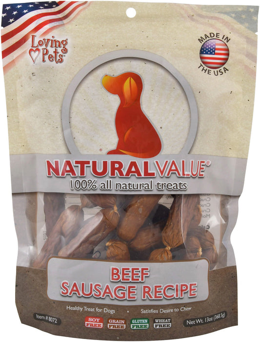 Natural Value Sausages - Jeffers - Dog Supplies > Dog Treats > Jerky & Sausages