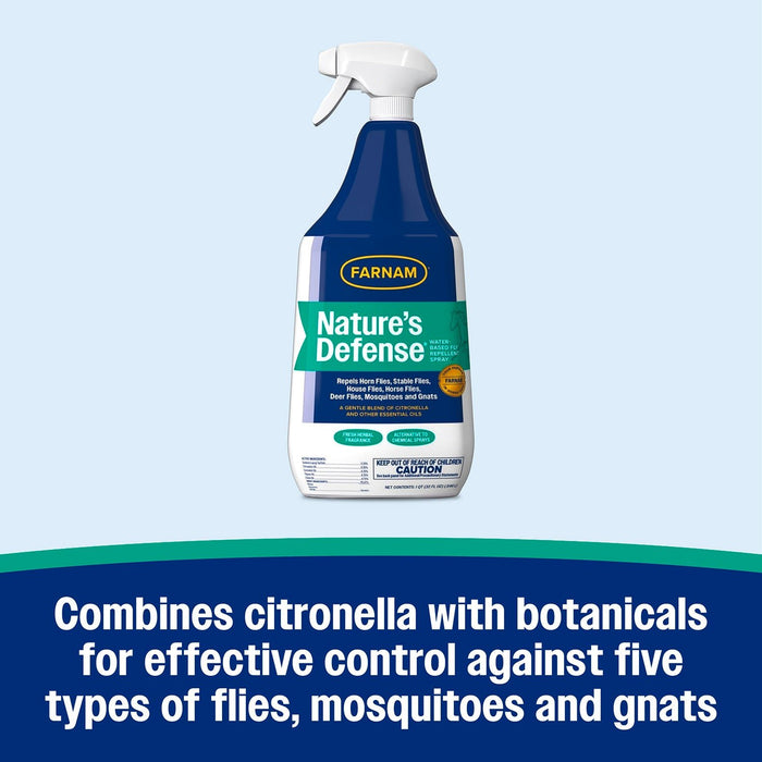 Nature's Defense Fly Repellent Spray - FAD4 - Spray - 32 oz - 6