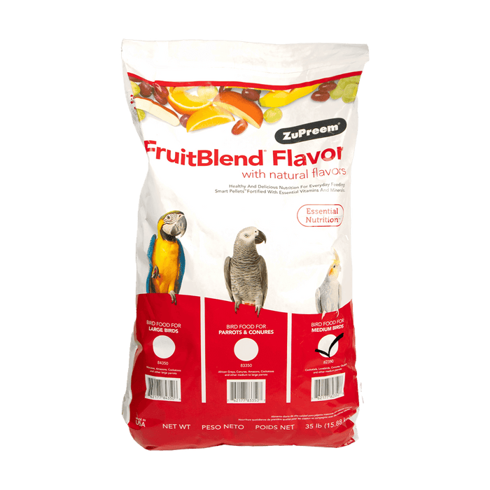 ZuPreem VeggieBlend Premium Bird Diet - Fruitblend- Medium 35#  