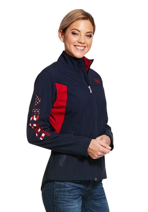 Navy Ariat Team Softshell Jacket - Jeffers - Women > Women's Clothing > Women's Jackets & Outerwear