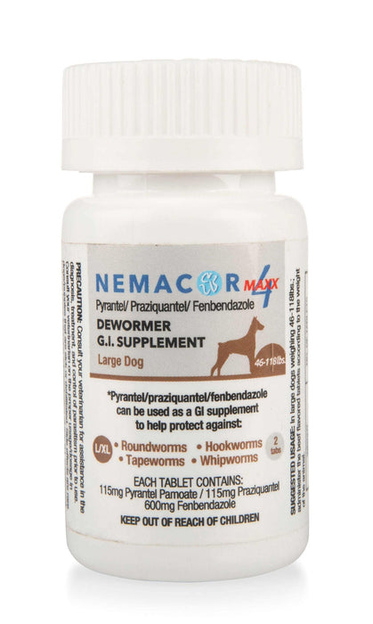 Nemacor Maxx 4 for Dogs - Jeffers - Animal Health & Wellness > Vitamins & Supplements