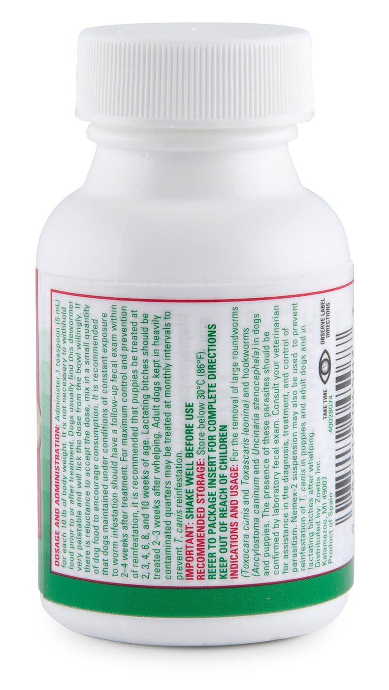 Nemex 2 Dewormer for Dogs & Puppies Nemex Pyrantel Pamoate — Jeffers