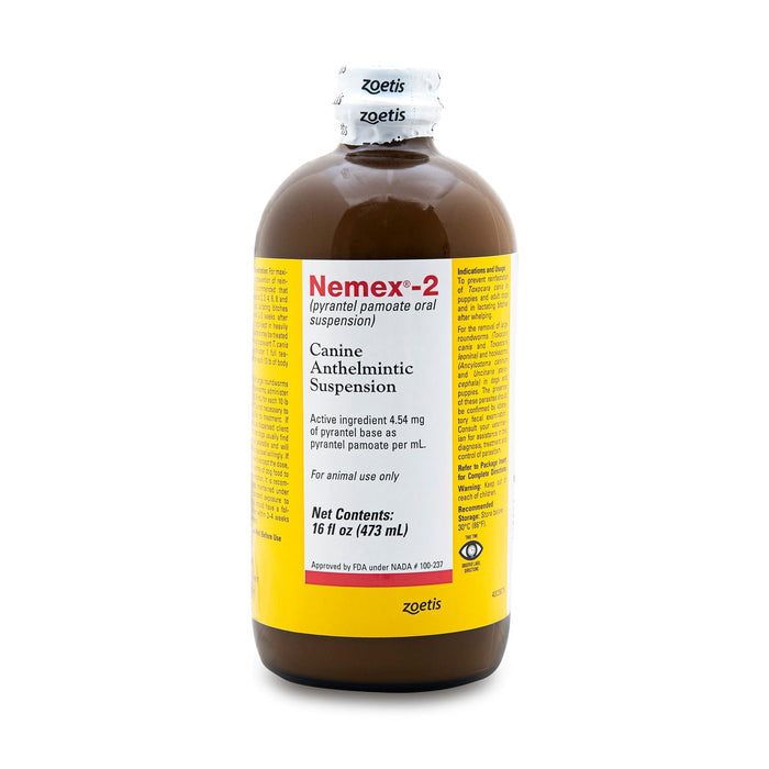 Nemex 2 Dewormer for Dogs Puppies Pyrantel Pamoate 16 oz