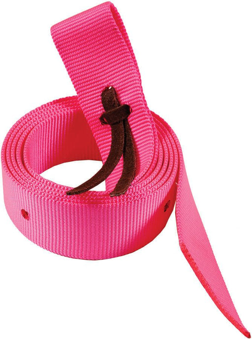 Mustang Neonz 6 Foot Nylon Tie Strap with Leather Tie - 121XI - Pink - 3