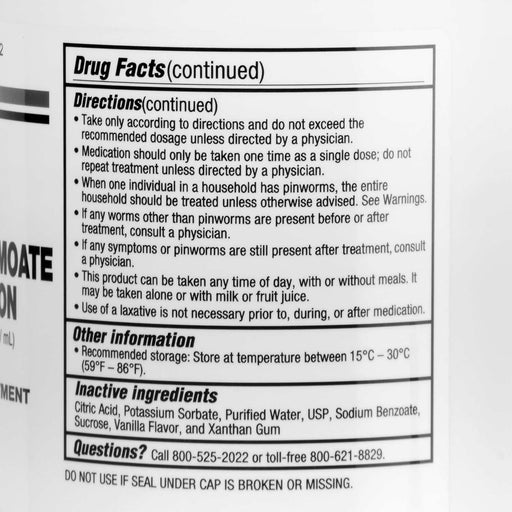 Pyrantel Pamoate Suspension, 50 mg/mL - 16oz  