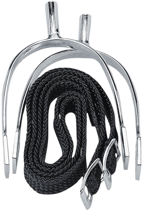 Never Rust Spurs w/ Straps (pair) - Jeffers - Horse Supplies > Horse Tack > Stirrups