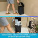Nevink Dog Poop Trash Can & Filters for Outdoors – 12 Liter, Odor Control, Hands - Free, Weather Resistant - 005SIN-07676 - Trash Can - Matte Black - 14