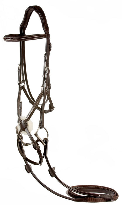 Nunn Finer Stefania Figure 8 Bridle, Brown - Jeffers - Horse Supplies > Horse Tack > Bridles & Headstalls