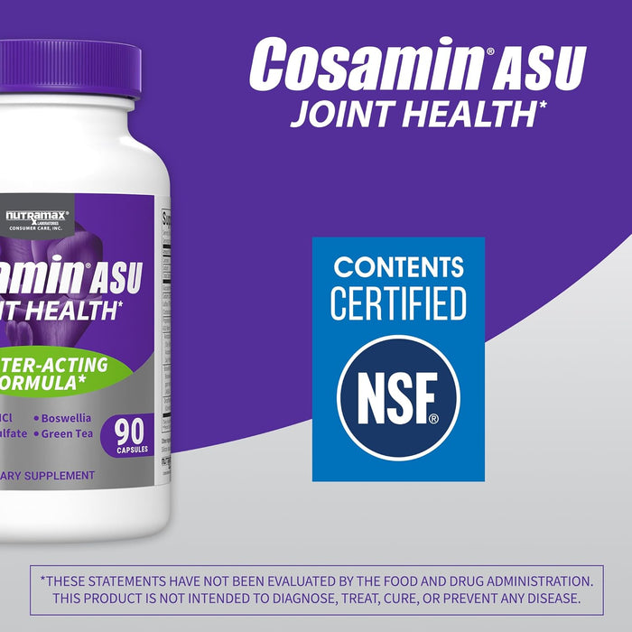 Nutramax Cosamin ASU Joint Health Supplement with Glucosamine, Chondroitin & ASU for Men’s & Women's Joint Health - 2FXB - 90 Capsules - 19