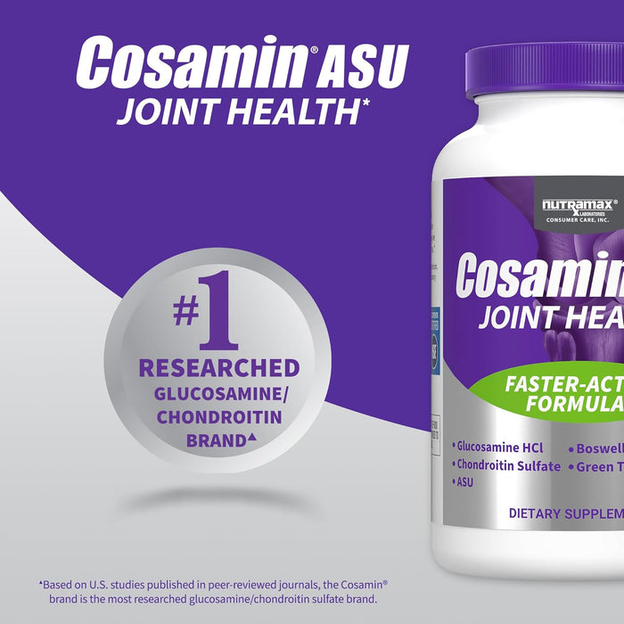 Nutramax Cosamin ASU Joint Health Supplement with Glucosamine, Chondroitin & ASU for Men’s & Women's Joint Health - 2FXC - 150 Capsules - 14