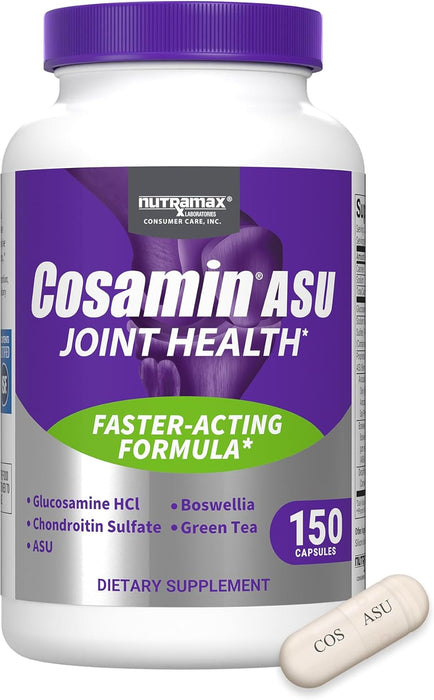 Nutramax Cosamin ASU Joint Health Supplement with Glucosamine, Chondroitin & ASU for Men’s & Women's Joint Health - 2FXC - 150 Capsules - 9