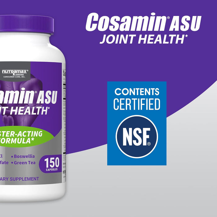 Nutramax Cosamin ASU Joint Health Supplement with Glucosamine, Chondroitin & ASU for Men’s & Women's Joint Health - 2FXC - 150 Capsules - 15