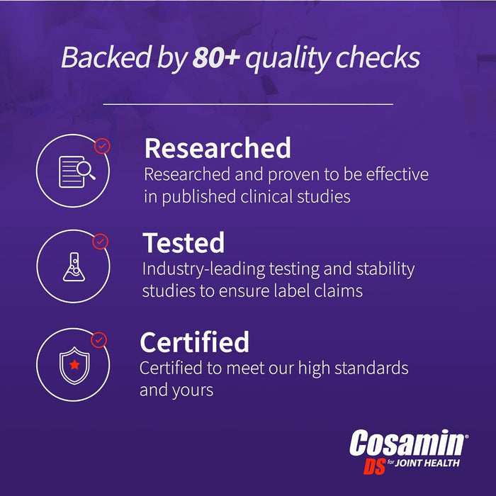 Nutramax Cosamin DS Joint Health Supplement with Glucosamine & Chondroitin for Men’s & Women's Joint Health, 150 Caplets - 2FXF - 150 Caplets - 7
