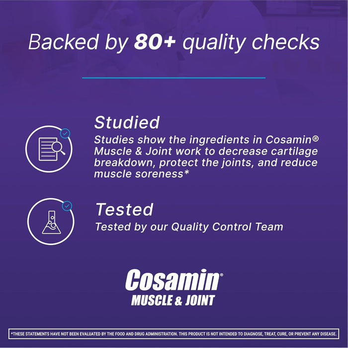 Nutramax Cosamin Muscle & Joint for Men & Women, 74 Capsules - 2FXA - 74 Capsules - 4