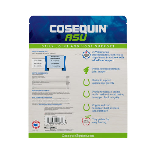 Nutramax Cosequin ASU Joint & Hoof Pellets Joint Health Supplement for Horses - 060NM-3000007 - 2