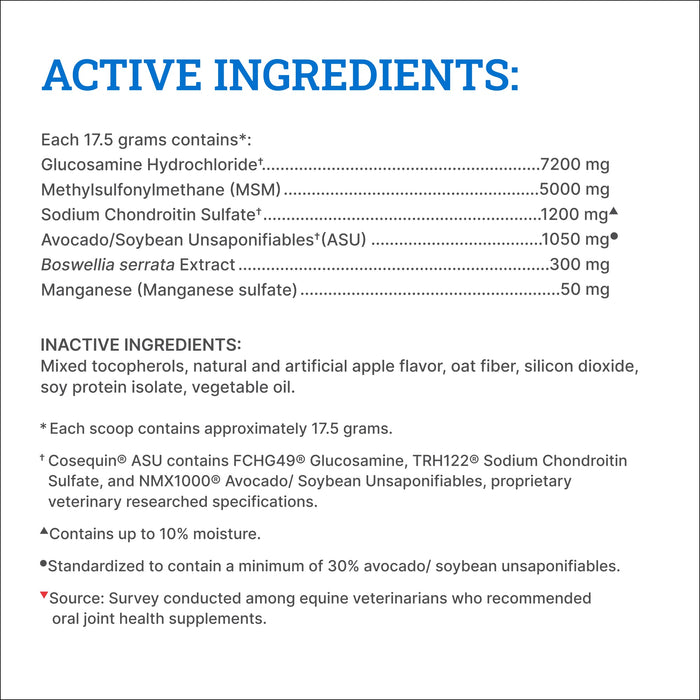 Nutramax Cosequin ASU Pellets Joint Health Supplement for Horses, 1420g - 060NM-ASU-1420 - 3